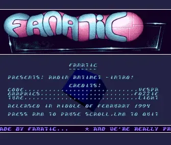 Ahdin antimet - by Fanatic - 1994 - Intro