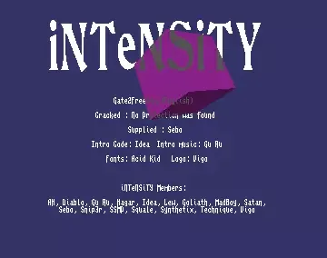 Gate 2 Freedom - by Intensity - 1995 - Cracktro