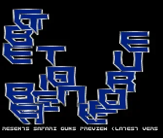 Safari Guns Preview - by Europe - 1989 - Cracktro