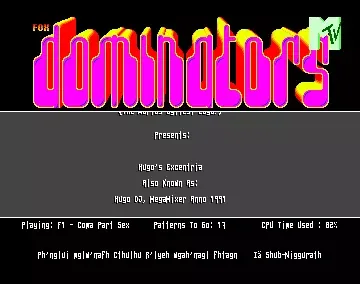 Hugo's Excentria - by Dominators - 1991 - Musicdisk