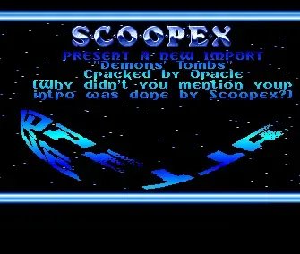 Demon's Tomb - by Scoopex - 1990 - Cracktro
