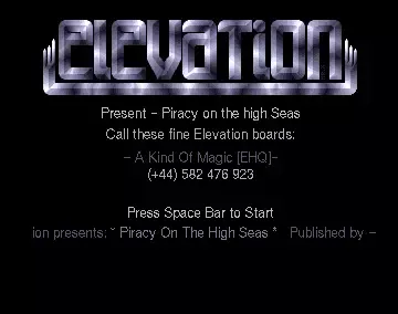 Piracy on the High Seas - by Elevation - 1993 - Cracktro