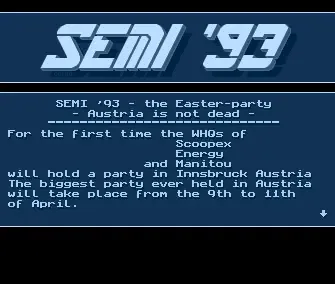 Semi 93 Invitation Intro - by Manitou - 1993 - Intro