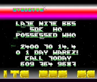 Late Nite BBS Intro - by Possessed - 1991 - Intro