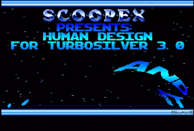 Human Design for Turbosilver v3.0 - by Scoopex - 1990 - Cracktro