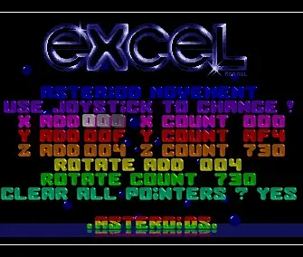 Asteroids - by Excel - 1990 - Demo