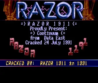 Continuum - by Razor 1911 - 1991 - Cracktro