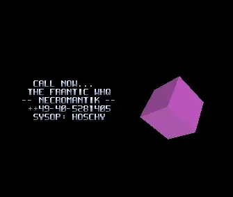 Necromantik BBS Intro - by Frantic - 1991 - Intro
