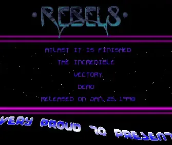 Vectory Intro - by Rebels - 1989 - Intro