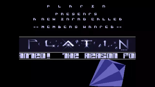 Members Wanted - by Platin - 1992 - Intro