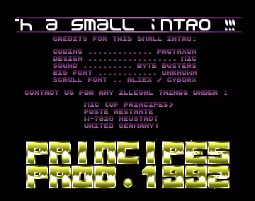 Second Production - by Principes - 1992 - Intro