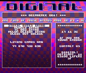 Decadence 01 - by Digital - 1992 - Pack