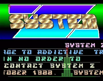 Hot Shot - by System Z - 1988 - Cracktro