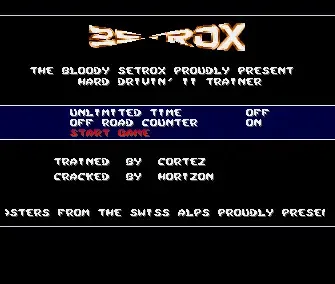 Hard Drivin 2 - by Setrox - 1991 - Trainer