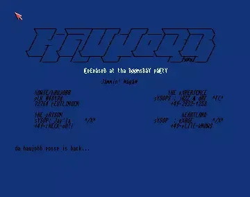Jammin - by Haujobb - 1994 - Demo