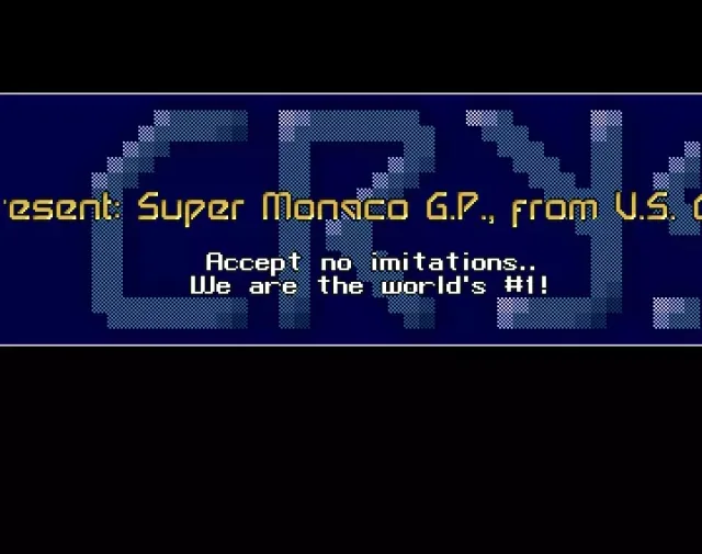 Super Monaco GP - by Crystal - 1991 - Cracktro